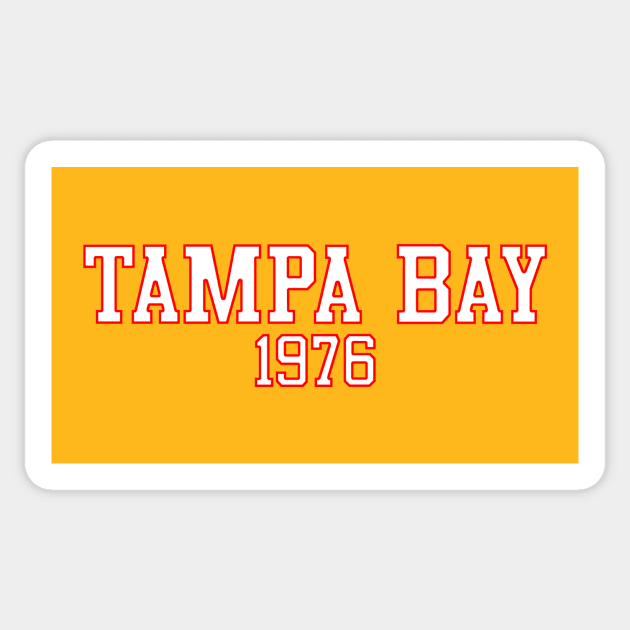 Tampa Bay 1976 Sticker by GloopTrekker